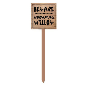 Decorations - Props Harry Potter Halloween Yard Sign Beware Whomping Willow 28cm x 95cm Each