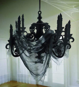 Amscan_OO Decorations - Props Haunted Mansion Cardboard Candelabra & Gauze Decoration Each