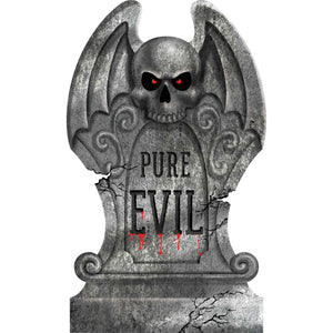 Amscan_OO Decorations - Props Pure Evil Foam Tombstone Styrofoam Decoration Each