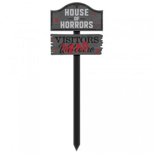 Amscan_OO Decorations - Yard Signs House of Horrors Yard Stake 86cm x 30cm Each