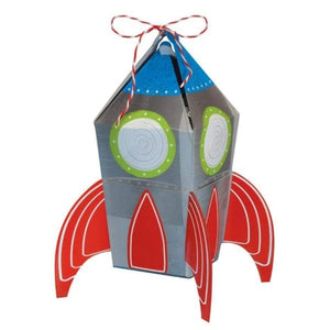 Amscan_OO Games & Favors - Favor Boxes, Shreds, Treat & Loot Bags Blast Off Birthday 3D Rocket Favor Treat Boxes 8pk