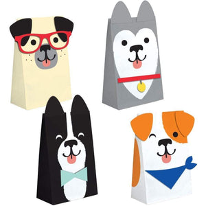Amscan_OO Games & Favors - Favor Boxes, Shreds, Treat & Loot Bags Dog Party Favor Paper Treat Bags 20cm x 11cm 8pk