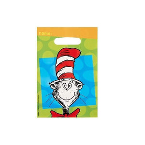 Amscan_OO Games & Favors - Favor Boxes, Shreds, Treat & Loot Bags Dr. Seuss Folded Loot Bags 8pk