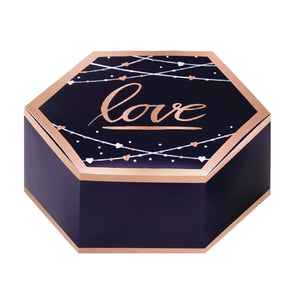 Amscan_OO Games & Favors - Favor Boxes, Treat & Loot Bags Navy Bride Favor Boxes Hot Stamped 8cm x 3cm x 7cm 8pk