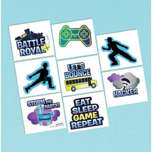 Amscan_OO Games & Favors - Favors, Activity Kit & Stickers Battle Royal Tattoo Favors Assorted Designs 8pk