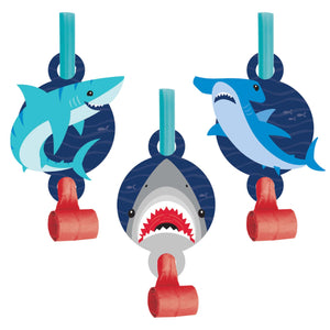 Amscan_OO Games & Favors - Favors, Activity Kit & Stickers Shark Party Blowouts with Medallions 8pk