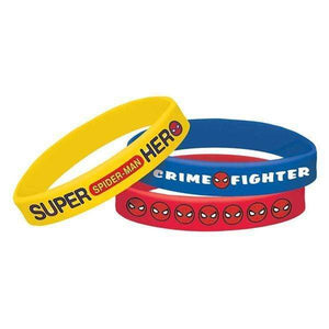 Amscan_OO Games & Favors - Favors, Activity Kit & Stickers Spider-Man Webbed Wonder Rubber Bracelets 6pk