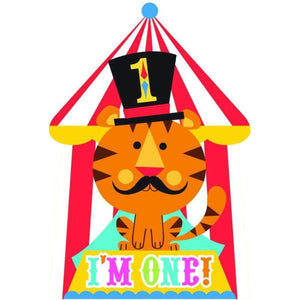 Amscan_OO Games & Favors - Invitations & Thank You Cards Fisher Price 1st Birthday Circus Invitations 8pk