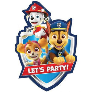 Amscan_OO Games & Favors - Invitations & Thank You Cards Paw Patrol Lets Party Postcard Invitations 8pk