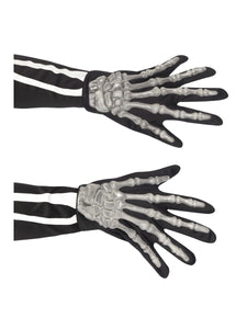 Gloves - Short Gloves Adult Skeleton Gloves