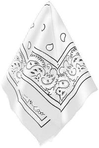 Amscan_OO Hats & Headwear - Bandanas White Bandana 50cm Each