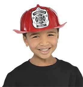 Amscan_OO Hats & Headwear - Hats & Helmets Child Fireman Hat Red Each