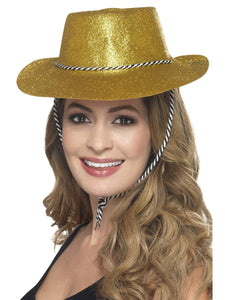 Hats & Headwear - Hats & Helmets Gold Cowboy Glitter Hat