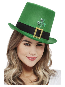 Hats & Headwear - Hats & Helmets Paddy's Day Top Hat with Shamrock Motif