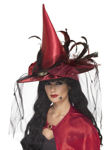 Hats & Headwear - Hats & Helmets Red-Witch Hat