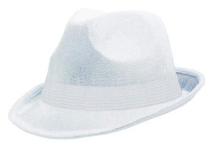 Amscan_OO Hats & Headwear - Hats & Helmets White Fedora Velour Hat 12cm x 30cm Each