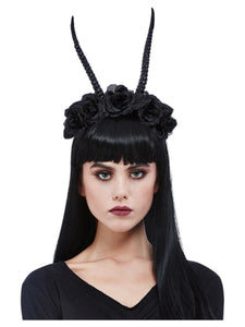 Hats & Headwear - Headbands & Boppers Demon Horn Flower Headband