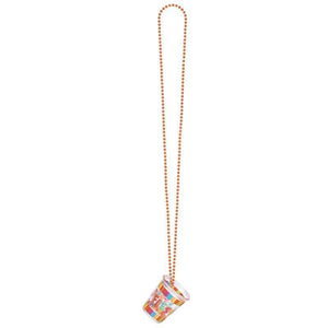 Amscan_OO Jewellery Fiesta Bead Chain Necklace with Plastic Shot Glass 50cm Each