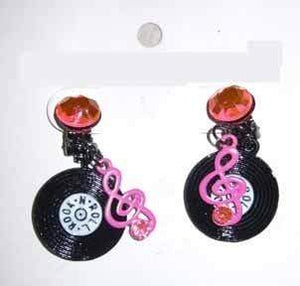 Amscan_OO Jewellery Record Earrings Each