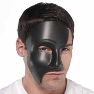 Amscan_OO Mask - Masquerade Mask Black Phantom Mask Each