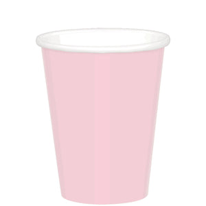 Amscan_OO Tableware - Cups Blush Pink Festive Green Paper Cups 266ml 20pk