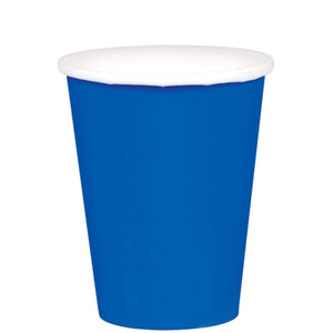 Amscan_OO Tableware - Cups Bright Royal Blue Festive Green Paper Cups 266ml 20pk