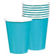 Amscan_OO Tableware - Cups Caribbean Blue Orange Paper Cups 266ml 20pk