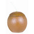 Coconut Plastic Shaped Cup with Straw  532ml Each
