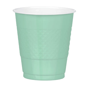 Amscan_OO Tableware - Cups Cool Mint Clear Premium Plastic Cups 355ml 20pk