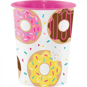 Amscan_OO Tableware - Cups Donut Time Keepsake Souvenir Favor Cup Plastic 473ml Each