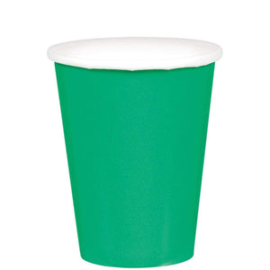 Amscan_OO Tableware - Cups Festive Green Festive Green Paper Cups 266ml 20pk