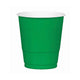 Amscan_OO Tableware - Cups Festive Green Jet Black Premium Plastic Cups 355ml 20pk