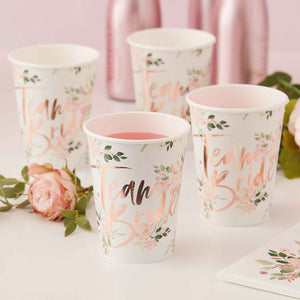 Amscan_OO Tableware - Cups Floral Hen Party Paper Cups 9oz 8pk