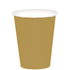 Gold Paper Cups 266ml 20pk