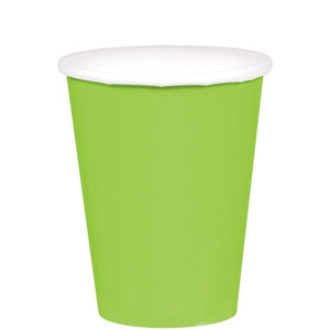 Amscan_OO Tableware - Cups Kiwi Festive Green Paper Cups 266ml 20pk