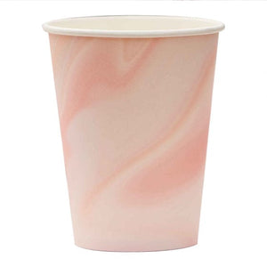 Tableware - Cups Mix It Up Pink Marble Paper Cups 266ml 8pk