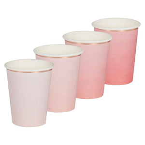 Tableware - Cups Mix It Up Pink & Rose Gold Ombre Foil Cups 9cm x 7cm 8pk