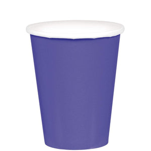 Amscan_OO Tableware - Cups New Purple Festive Green Paper Cups 266ml 20pk