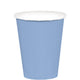 Amscan_OO Tableware - Cups Pastel Blue Festive Green Paper Cups 266ml 20pk