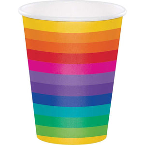 Amscan_OO Tableware - Cups Rainbow Cups 354ml 8pk