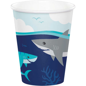 Amscan_OO Tableware - Cups Shark Party Cups Paper 266ml 8pk