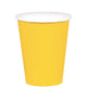 Amscan_OO Tableware - Cups Yellow Sunshine Bright Pink Paper Cups 266ml 20pk