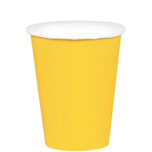 Amscan_OO Tableware - Cups Yellow Sunshine Festive Green Paper Cups 266ml 20pk