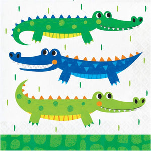 Amscan_OO Tableware - Napkins Alligator Party Lunch Napkins 16pk