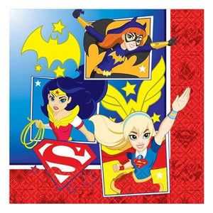 Amscan_OO Tableware - Napkins DC Super Hero Girls Lunch Napkin 33cm 16pk