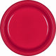 Amscan_OO Tableware - Plates Apple Red Clear Lunch Plastic Plates 23cm 20pk