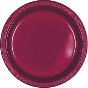 Amscan_OO Tableware - Plates Berry Jet Black Dessert Plastic Plates 17cm 20pk