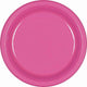 Amscan_OO Tableware - Plates Bright Pink Jet Black Dessert Plastic Plates 17cm 20pk