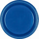 Amscan_OO Tableware - Plates Bright Royal Blue Jet Black Lunch Plastic Plates 23cm 20pk