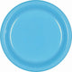 Amscan_OO Tableware - Plates Caribbean Blue Jet Black Dessert Plastic Plates 17cm 20pk